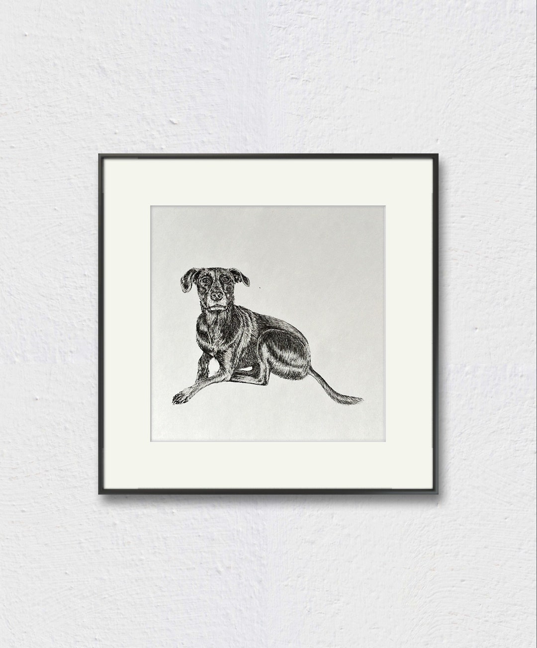 Custom Ink Pet Portrait: Hand Drawn Dog Art - Etsy