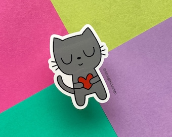Little Black Cat - Vinyl Sticker