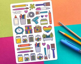 Craft Supply Stickers