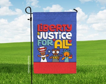 Liberty & Justice For All - Yard / Garden Flag