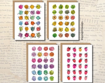 Inky Circle Notecards - Pack of 4