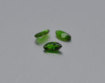 Venta al por mayor Lote 3.5mm Redondo Facetado Natural Cromo Diopsido Suelto calibrado Gemas