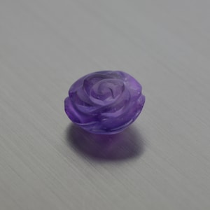 Natural amethyst fancy rose carving 13 - 20 mm