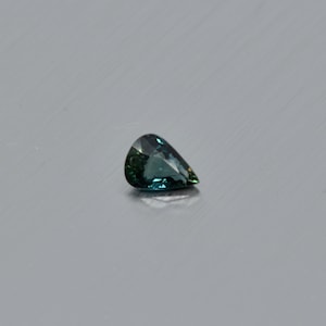 Zafiro natural SIN TRATAR facetado piedra preciosa suelta pera 4,7x6,5x2,6 MM gema de zafiro azul facetado