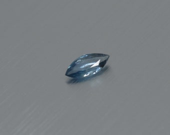 Naturlig safir fasetterad CERTIFIKAT ädelsten markis 4 x 8 mm fasetterad blå safir UPPVÄRMD