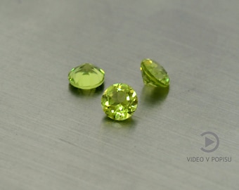 Natürliche Peridot 2-7 mm facettierte lose Edelstein Rundschliff Olivin Chrysolith facettierte Edelstein