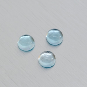 Natural sky blue topaz 2, 3, 4, 5, 6, 7 mm round cabochon cut loose gemstone, topaz loose gem round cut