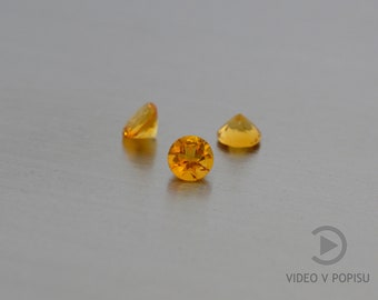 Natürliche Citrin 1,3-7 mm facettierte Edelstein Rundschliff dunkel Citrin Madeira Farbe