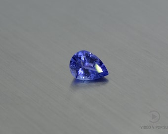 CERTIFICATE tanzanite CERTIFICATE 8.3x6.0 mm pear loose gemstone faceted tanzanite loose gem pear cut