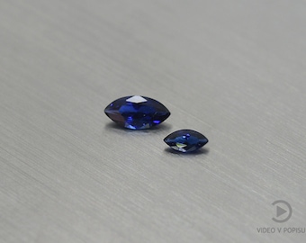 Zafiro sintético marquesa azul color zafiro 2x4, 3x6 mm marquesa cortada suelta azul sintético corund tejón gema facetada