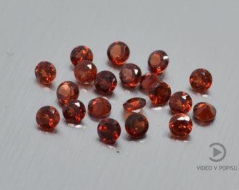 Natürlicher roter Granat 2-10mm TOP QUALITÄT AUSGEWÄHLTE glitzernde facettierte lose Edelstein Rundschliff