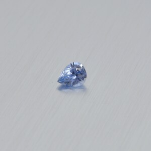 Zafiro natural facetado piedra preciosa suelta pera 4x4,9x2,7 MM gema de zafiro azul facetado