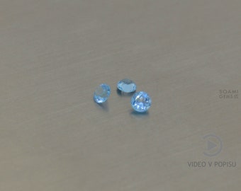 20,15,10 Stück Schweizer Topas 1.25-2mm TOP QUALITÄT AUSGEWÄHLTE glitzernde Maschinen Diamantschliff natürliche facettierte Menge