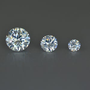 Zirkonia 0,8 mm - 10 mm runder weißer runder schliff weißer loser Zirkonia facettierter Edelstein