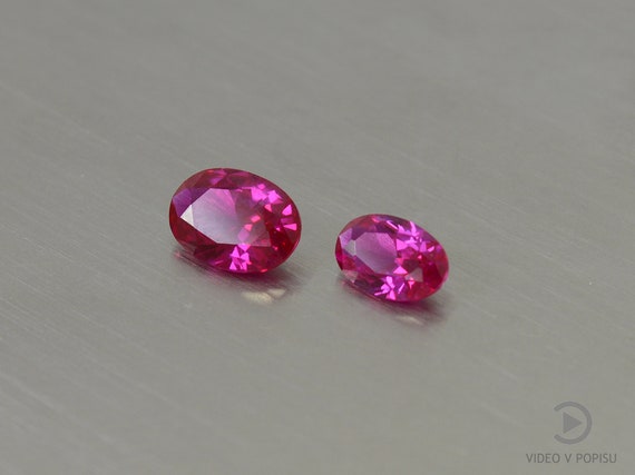 Rubin synthetischer Oval rosa Rubin Farbe 3x5, 4x6,5x7 mm Ovalschliff rosa  lose synthetischer Korund facettiert Gemme - Etsy Schweiz