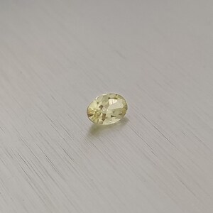 Natural heliodor yellow CERTIFICATE 4x6 mm oval cut faceted loose gemstone beryl  loose gem
