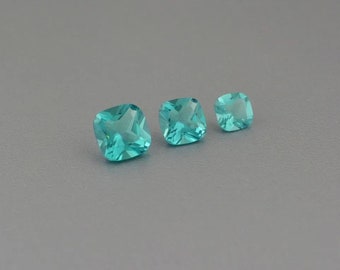 Cojín PARAIBA 5 - 8 mm turmalina paraiba creada sintética