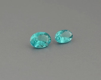 PARAIBA oval 5X7 - 6 x 8 mm turmalina paraiba creada sintética
