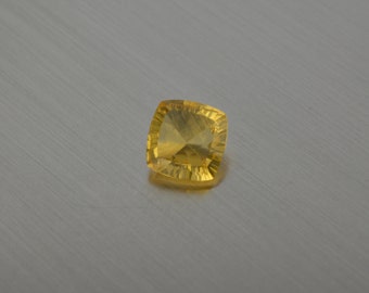 Cojín Citrino amarillo medio 12x12 mm natural talla especial