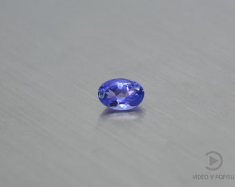 CERTIFICATE tanzanite 4.0x5.9 mm  oval dark color loose gemstone faceted tanzanite loose gem oval cut