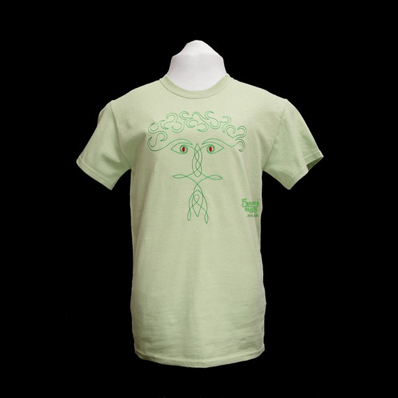 Green Man Embroidery Tshirt, Men's Celtic Knotwork Tee Shirt, Women's Plus Sizes Top, S M L XL 2XL XXL 1X 2X 3X Clothing, Birthday Gift Idea