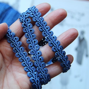 Blue Vintage french passementerie trim_Decorative Embellishment Trim