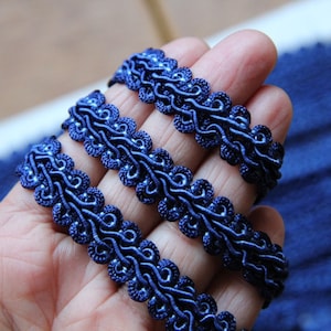 Navy Blue Vintage french passementerie trim_Decorative Embellishment Trim