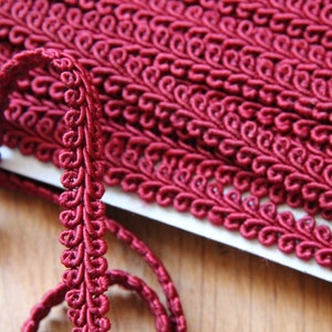 Bourgogne vintage français passementerie trim-Decorative Embellishment Trim