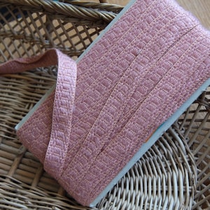 1,6m_Rose Salmon Woven French Trim