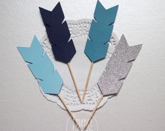 12 arrow cupcake topper,arrow party decor, arrow cupcake, Birthday Party, Baby Shower, Birthday cupcake Top