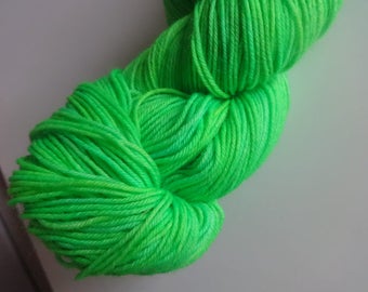 Funky Lime, 75/25 sock yarn 463 yds