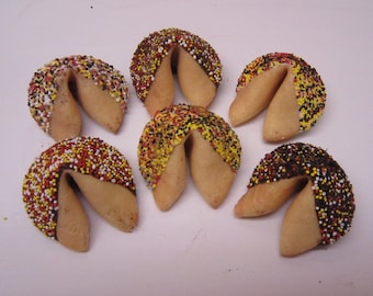 12 CHINESE NEW YEAR of the Goat Fortune Cookies, Ball Drop, New Year's Party, Red, Black, Yellow, Purim, Party Favor, Corporate Party