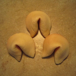 3 CUSTOM Plain Real Vanilla Fortune Cookies - Custom, Mother&#39;s Day, Birthday