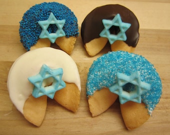 12 BAR MITZVAH or Bat Mitzvah Fortune Cookies, Bat Mitzvah, Star of David, Hanukkah, Corporate, Mazel, Jewish Holiday, Rosh Hanhanah, Purim