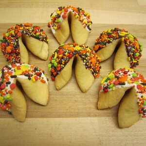 24 THANKSGIVING Fortune Cookies, Pumpkins, Fall, Autumn, Thanksgiving