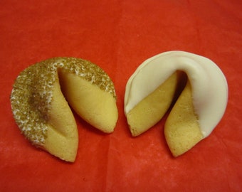 24 Gold Fortune Cookies, Wedding, Anniversary