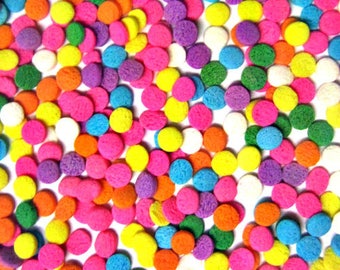 8 Ounce (covers 24 cupcakes) PASTEL CONFETTI Decorettes, Non-Pareil Sprinkles, Jimmies, Cupcake Toppers, Cake Topper