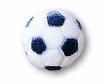 12 Soccer Sugar Decorations, Cupcake Toppers, Cake Topper, Baby Shower, Child Birthday Party, Children's Party, Sugar Dec-ons, Sports