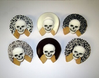 24 DAY Of The Dead Fortune Cookies, Sugar Skulls, Dia de los Muertos Skulls, Dia de los Angelitos Skulls, Dia de los Difuntos, Halloween