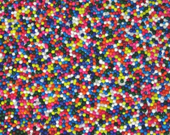 8 Ounce (covers 24 cupcakes) RAINBOW Non-Pareil Sprinkles, Cupcake Toppers, Cake Topper, Boy