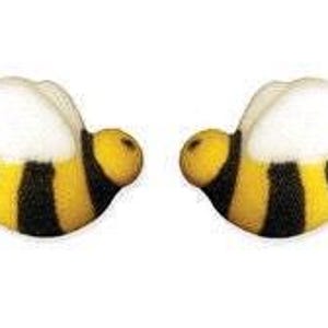 36 Bumblebee Sugar Decorations, Cupcake Topper, Cake Topper, Baby Shower, Gender Reveal, Gender Neutral, Child Birthday Party,Children Party