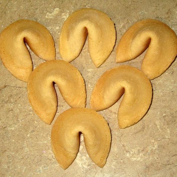 6 - "We're Pregnant!" Plain Real Vanilla Fortune Cookies - Baby Announcement, Gender Reveal
