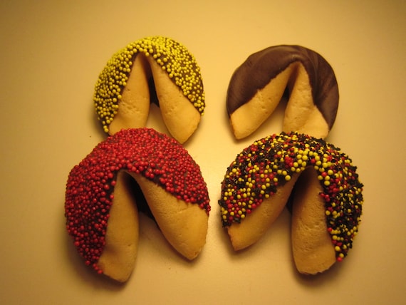 12 CHINESE NEW YEAR of the Horse Fortune Cookies, Ball Drop, New Year's Party, Red, Black, Yellow, Purim, Party Favor, Corporate Party