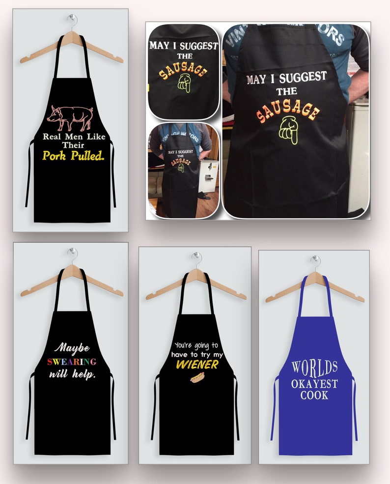 Funny Machine Embroidery Designs...looks Great on Aprons & Etsy
