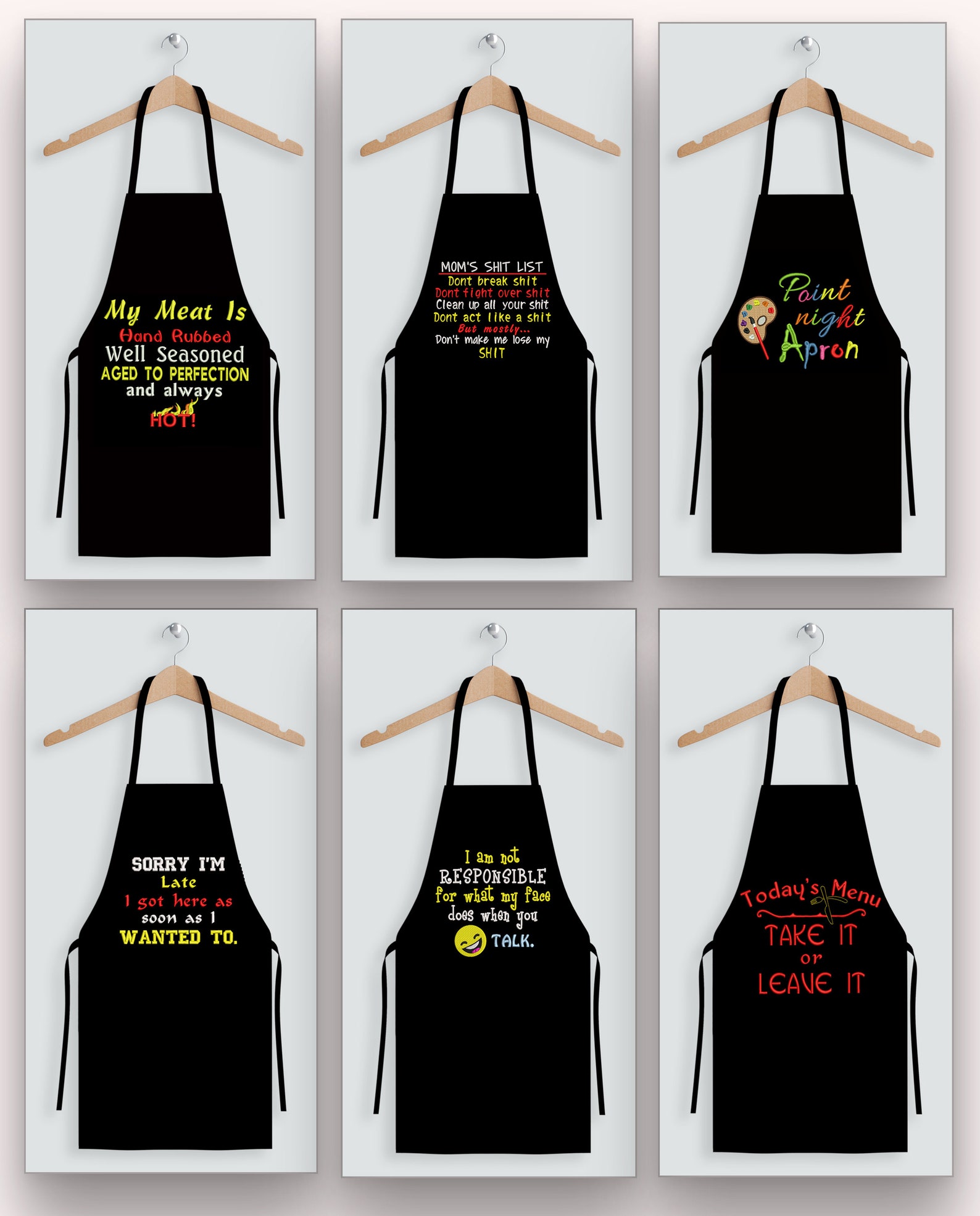 Funny Machine Embroidery Designs...looks Great on Aprons & Etsy