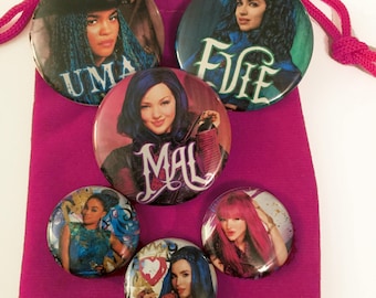 Descendants 2 Pinback Button Set