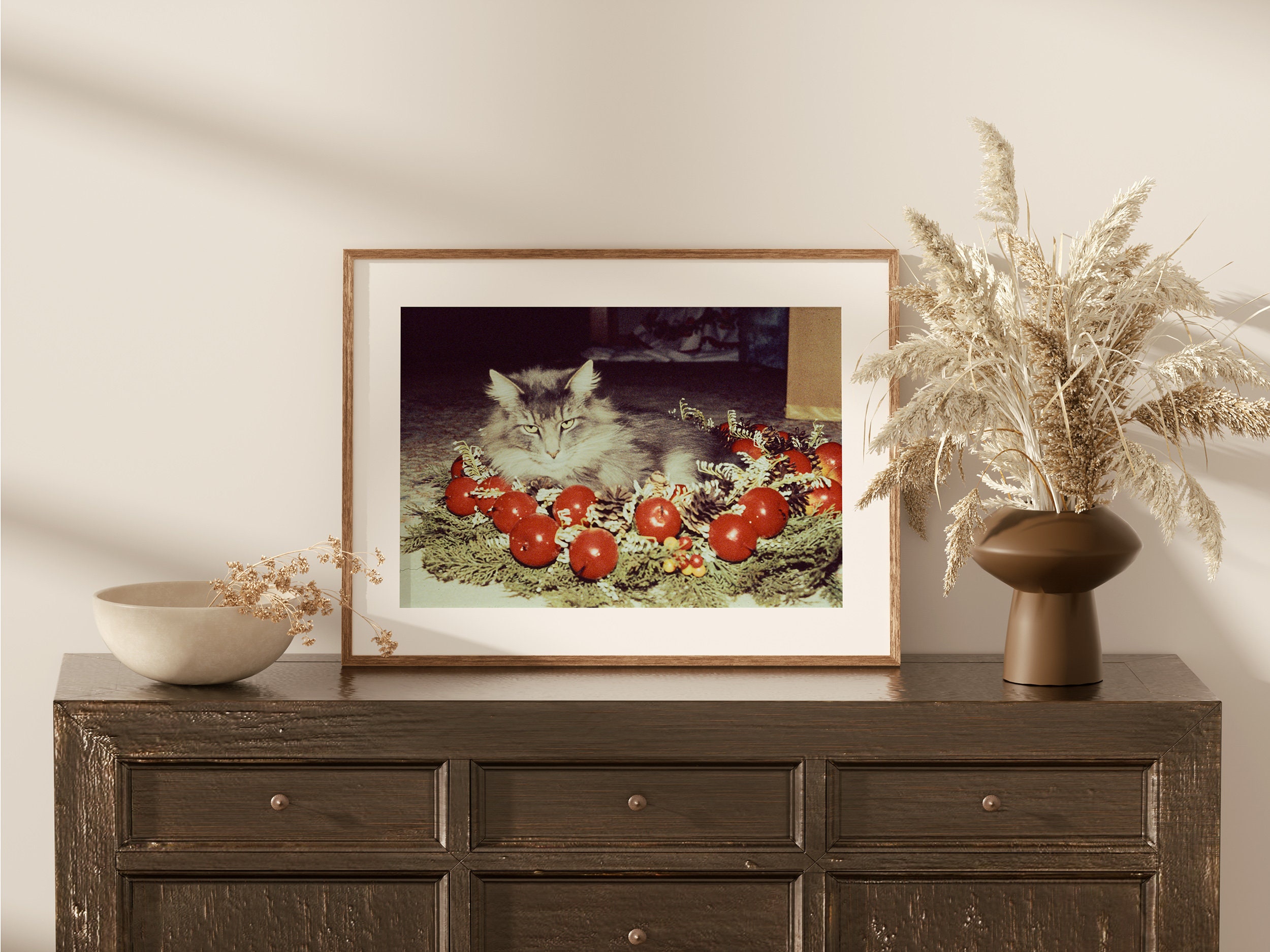 Cat in Wreath - 1983