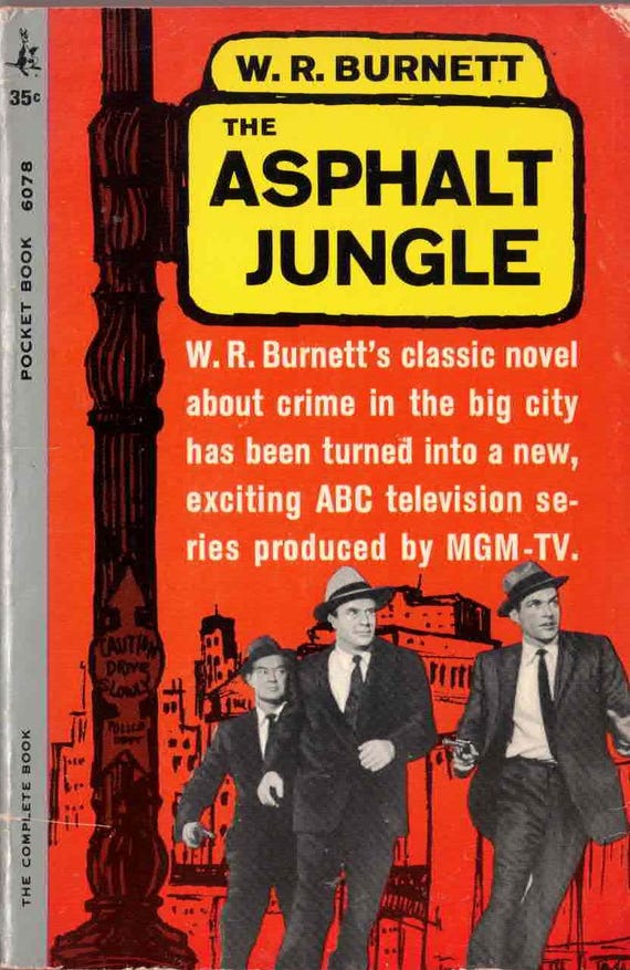 The Asphalt Jungle by W.R. Burnett, Pocket Books Crime Novel