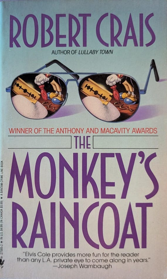 The Monkey's Raincoat by Robert Crais / Bantam Vintage Mystery L.A.