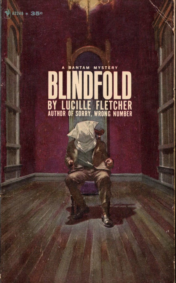Blindfold by Lucille Fletcher // Vintage Paperback